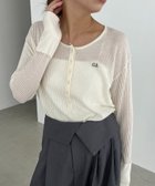 【カプリシューレマージュ/CAPRICIEUX LEMAGE】のC.L シアーヘンリーニット 人気、トレンドファッション・服の通販 founy(ファニー) ファッション Fashion レディースファッション Fashion for Women トップス・カットソー Cut & Sew Tops ニット Knit Tops & Sweaters インナー Innerwear 秋 Autumn カフス Cuff Design カーディガン Cardigan, Knitwear 切替 Switching, Contrast Panel ジャケット Jacket, Outerwear 透かし Cut-Out, Lacework マキシ Maxi, Full Length ワイド Wide, Wide Fit おすすめ Recommended / Our Picks 夏 Summer thumbnail オフホワイト|ID: prp329100004648904 ipo3291000000033819081