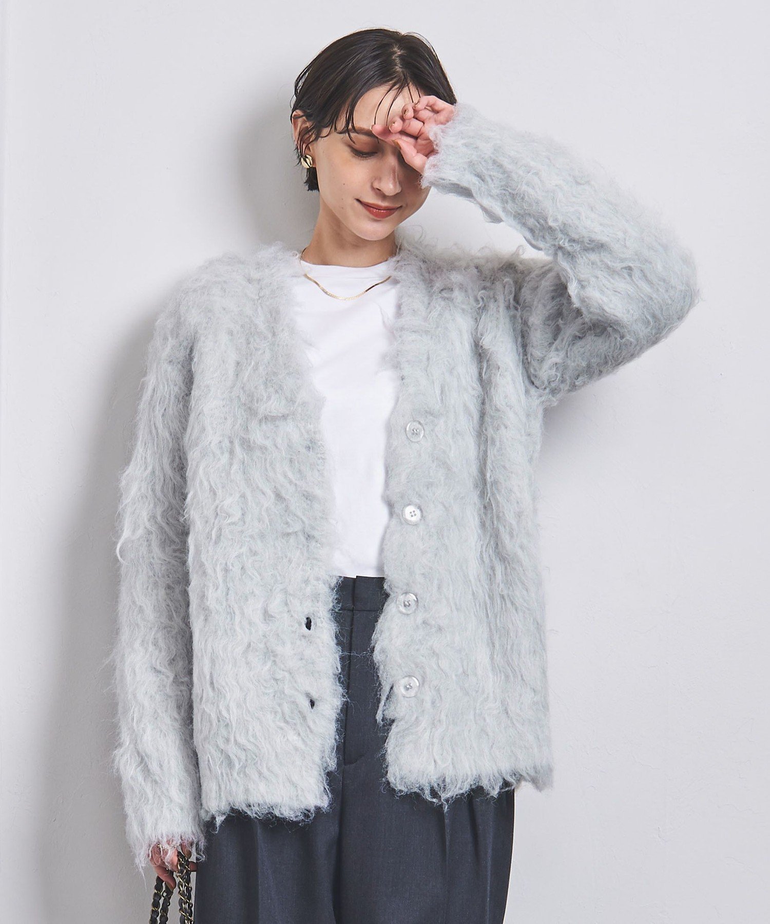 【ユナイテッドアローズ/UNITED ARROWS】のファーリー オーバー カーディガン 人気、トレンドファッション・服の通販 founy(ファニー) 　ファッション　Fashion　レディースファッション　Fashion for Women　トップス・カットソー　Cut & Sew Tops　カーディガン・羽織り　Layered Style Cardigans　カーディガン　Cardigan, Knitwear　リラックス　Relax, Relaxed Fit　ロング　Long, Long-Length　畦　Ribbed Knit　A/W・秋冬　Autumn/Winter　 other-1|ID: prp329100004648906 ipo3291000000033572110