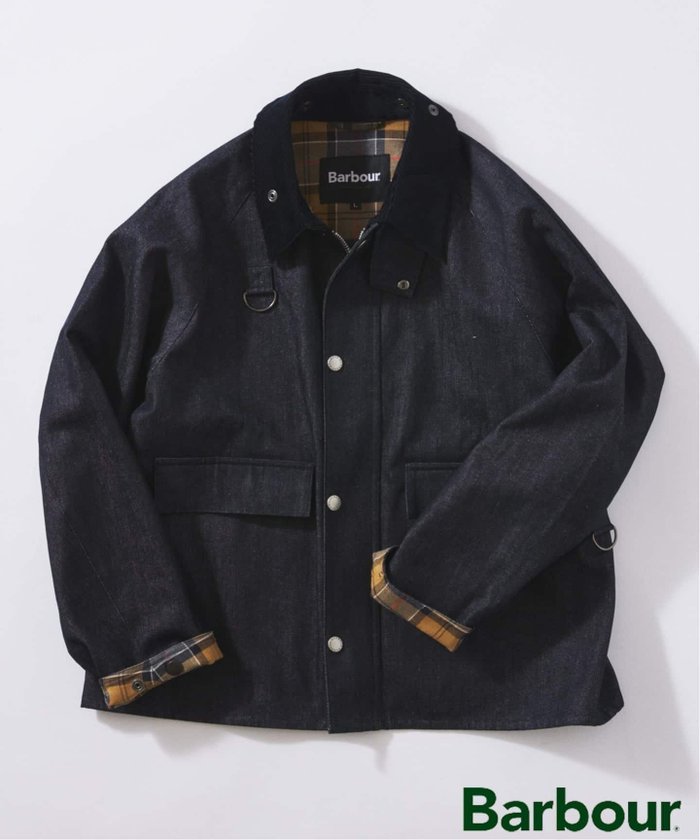 【ジャーナルスタンダード レリューム/JOURNAL STANDARD relume / MEN】のBARBOUR / バブアー 別注 デニム スぺイジャケット インテリア・キッズ・メンズ・レディースファッション・服の通販 founy(ファニー) https://founy.com/ ファッション Fashion メンズファッション Fashion for Men アウトドア Outdoor Clothing クラシック Classic, Timeless Style ストレート Straight, Straight Cut チェック Check, Plaid, Tartan デニム Denim, Jeans Material 定番 Standard, Basic Item 別注 Limited Edition, Custom Order モダン Modern, Contemporary リラックス Relax, Relaxed Fit ワーク Workwear, Utility Style |ID: prp329100004648915 ipo3291000000034118607