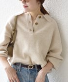 【シップス フォー ウィメン/SHIPS】のSHIPS any 手洗い可能 AQUA カシミヤ ミックス ポロ ニット ナチュラル|ID: prp329100004648920 ipo3291000000034315758