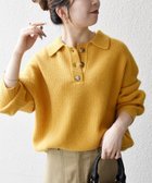 【シップス フォー ウィメン/SHIPS】のSHIPS any 手洗い可能 AQUA カシミヤ ミックス ポロ ニット イエロー|ID: prp329100004648920 ipo3291000000034315764