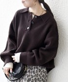 【シップス フォー ウィメン/SHIPS】のSHIPS any 手洗い可能 AQUA カシミヤ ミックス ポロ ニット ブラウン|ID: prp329100004648920 ipo3291000000034833109