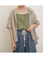 【サマンサモスモス/Samansa Mos2】のフリル切替ブラウス ベージュ|ID: prp329100004648949 ipo3291000000033573111