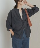 【アーバンリサーチ ドアーズ/URBAN RESEARCH DOORS】のシアーバンドカラーシャツ 人気、トレンドファッション・服の通販 founy(ファニー) ファッション Fashion レディースファッション Fashion for Women トップス・カットソー Cut & Sew Tops シャツ・ブラウス・オフィスカジュアル Elegant Blouses & Button-Ups 2025年 2025 2025-2026秋冬・A/W Autumn/Winter 2025–26 AW25–26 冬 Winter / This Winter シアー Sheer, See-Through タンク Tank Top, Sleeveless Top デニム Denim, Jeans Material バランス Balance, Style Balance ベーシック Basic, Essential ルーズ Loose, Oversized 夏 Summer 秋 Autumn A/W・秋冬 Autumn/Winter thumbnail NAVY|ID: prp329100004649042 ipo3291000000033889426