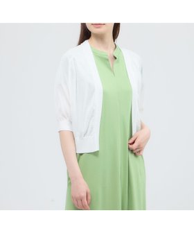 【ポール スチュアート/Paul Stuart】の【ウォッシャブル/接触冷感】クールタッチニット ボレロ 人気、トレンドファッション・服の通販 founy(ファニー) ファッション Fashion レディースファッション Fashion for Women アウター Coat / Outerwear Collection ボレロ・ショート丈ジャケット / ドレス羽織りに Boleros & Short Jackets トップス・カットソー Cut & Sew Tops ニット Knit Tops & Sweaters ウォッシャブル Machine Washable コンパクト Compact, Small Size シアー Sheer, See-Through シンプル Simple, Minimal パターン Pattern, Design Print ボレロ Bolero, Short Cardigan 透かし Cut-Out, Lacework |ID:prp329100004649063