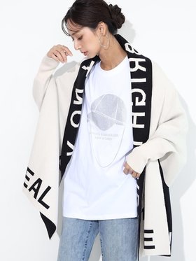 【ヴァン/Vin】のロゴリバーシブルニットショール 人気、トレンドファッション・服の通販 founy(ファニー) ファッション Fashion レディースファッション Fashion for Women トップス・カットソー Cut & Sew Tops ニット Knit Tops & Sweaters ショール Shawl, Wrap ベーシック Basic, Essential リバーシブル Reversible, Two-Sided 今季 This Season, Current Season |ID:prp329100004649067