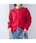 【シップス フォー ウィメン/SHIPS】のカシミヤ クルーネック カーディガン レッド|ID: prp329100004649294 ipo3291000000033579150