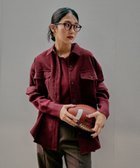 【グローバルワーク/GLOBAL WORK】のイージーケアコーデュロイシャツ/499701 ボルドー35|ID:prp329100004649301