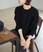 【スローブ イエナ/SLOBE IENA】の《セットアップ対応可/WEB限定カラーあり/ 》コットンダブルフェイスプルオーバー ブラック|ID:prp329100004649347