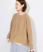 【スローブ イエナ/SLOBE IENA】の《セットアップ対応可/WEB限定カラーあり/ 》コットンダブルフェイスプルオーバー キャメル|ID:prp329100004649347