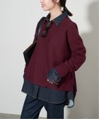 【スローブ イエナ/SLOBE IENA】の《セットアップ対応可/WEB限定カラーあり/ 》コットンダブルフェイスプルオーバー ボルドー|ID:prp329100004649347