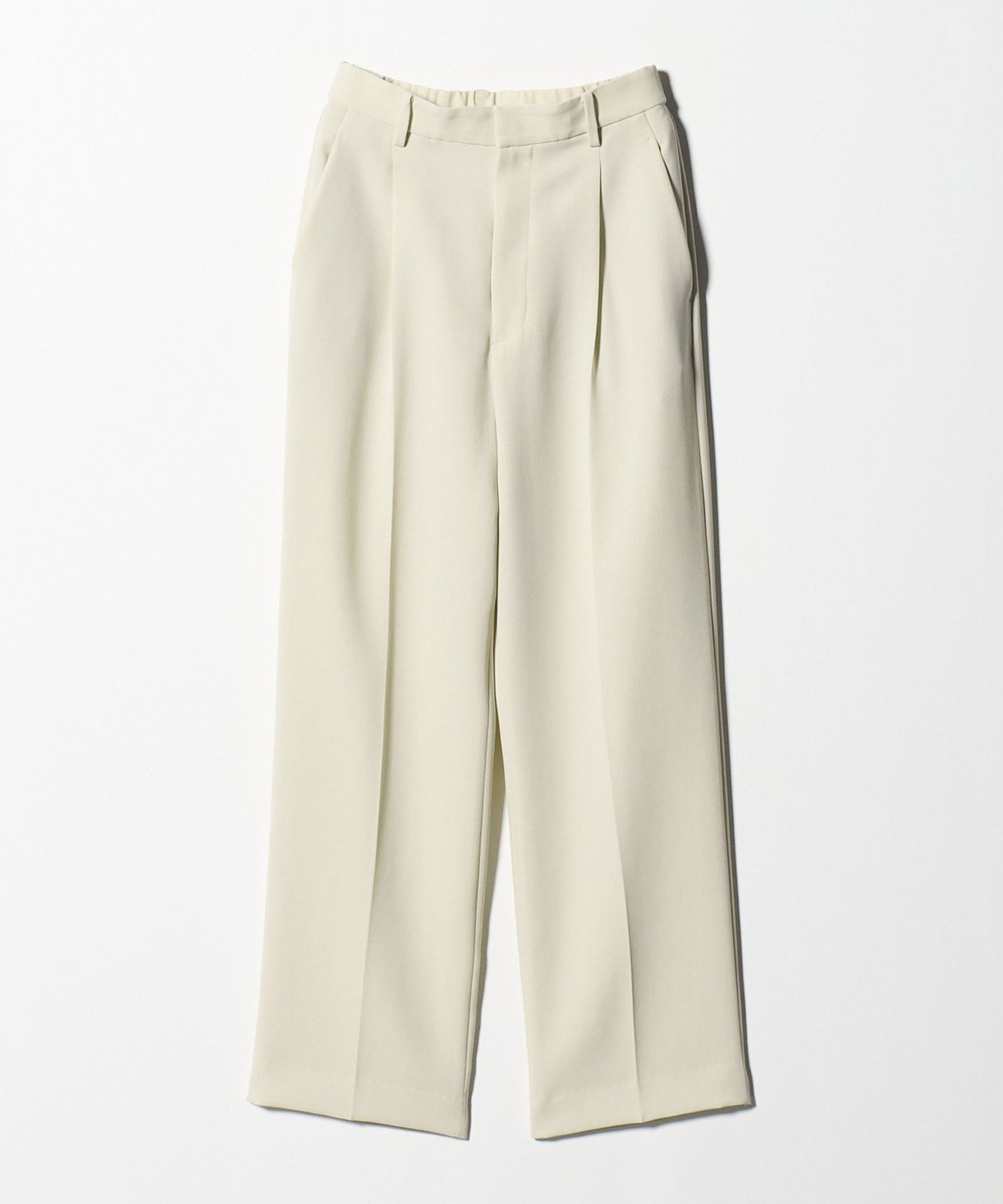 【ビューティ&ユース ユナイテッドアローズ/BEAUTY&YOUTH / UNITED ARROWS】のタックワイドストレートパンツ ウォッシャブル インテリア・キッズ・メンズ・レディースファッション・服の通販 founy(ファニー) 　ファッション　Fashion　レディースファッション　Fashion for Women　パンツ　Pants & Trousers　ウォッシャブル　Machine Washable　ジャケット　Jacket, Outerwear　ストレート　Straight, Straight Cut　スマート　Smart, Elegant　センター　Center, Center Line　とろみ　Fluid, Flowy Fabric　ダブル　Double, Double-Breasted　リラックス　Relax, Relaxed Fit　ルーズ　Loose, Oversized　ワイド　Wide, Wide Fit　OFF WHITE|ID: prp329100004649399 ipo3291000000033580941