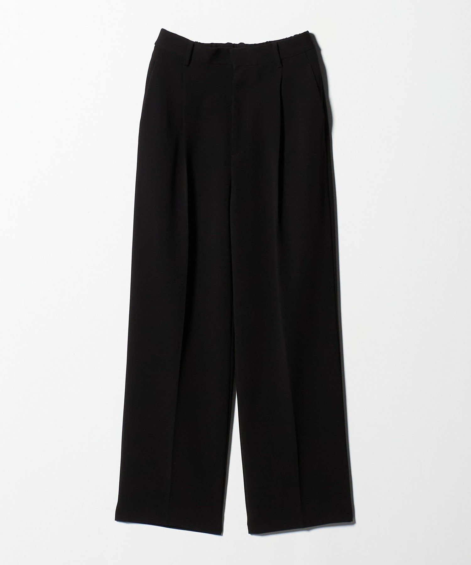 【ビューティ&ユース ユナイテッドアローズ/BEAUTY&YOUTH / UNITED ARROWS】のタックワイドストレートパンツ ウォッシャブル インテリア・キッズ・メンズ・レディースファッション・服の通販 founy(ファニー) 　ファッション　Fashion　レディースファッション　Fashion for Women　パンツ　Pants & Trousers　ウォッシャブル　Machine Washable　ジャケット　Jacket, Outerwear　ストレート　Straight, Straight Cut　スマート　Smart, Elegant　センター　Center, Center Line　とろみ　Fluid, Flowy Fabric　ダブル　Double, Double-Breasted　リラックス　Relax, Relaxed Fit　ルーズ　Loose, Oversized　ワイド　Wide, Wide Fit　BLACK|ID: prp329100004649399 ipo3291000000033580943
