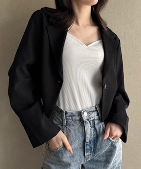 【ジュノア/JUNOAH】のタックスリーブショートジャケット 人気、トレンドファッション・服の通販 founy(ファニー) ファッション Fashion レディースファッション Fashion for Women アウター Coat / Outerwear Collection レディースジャケット・軽アウター Jackets |ID:prp329100004649444