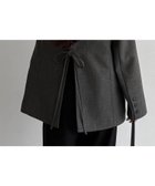 【ジュノア/JUNOAH】のcallautia バックリボンテーラードジャケット チャコール|ID: prp329100004649450 ipo3291000000033898194