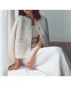 【アニュアンス/anuans】のカシミヤブレンドノーカラーニットジャケット 人気、トレンドファッション・服の通販 founy(ファニー) ファッション Fashion レディースファッション Fashion for Women アウター Coat / Outerwear Collection レディースジャケット・軽アウター Jackets おすすめ Recommended / Our Picks フロント Front, Front Design thumbnail IVORY|ID: prp329100004649466 ipo3291000000034009616