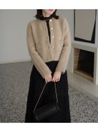【アニュアンス/anuans】のカシミヤブレンドノーカラーニットジャケット 人気、トレンドファッション・服の通販 founy(ファニー) ファッション Fashion レディースファッション Fashion for Women アウター Coat / Outerwear Collection レディースジャケット・軽アウター Jackets おすすめ Recommended / Our Picks フロント Front, Front Design thumbnail BEIGE|ID: prp329100004649466 ipo3291000000034357773