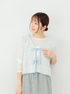 【テチチ/Te chichi】のポンポンヤーンニットショートベスト 人気、トレンドファッション・服の通販 founy(ファニー) ファッション Fashion レディースファッション Fashion for Women アウター Coat / Outerwear Collection トップス・カットソー Cut & Sew Tops ニット Knit Tops & Sweaters ベスト&ジレ / 重ね着スタイル Vests & Gilets おすすめ Recommended / Our Picks ショート Short, Short Length ダブル Double, Double-Breasted バランス Balance, Style Balance フロント Front, Front Design ベスト Vest, Waistcoat リボン Ribbon, Bow thumbnail ブルー|ID: prp329100004649511 ipo3291000000033582071