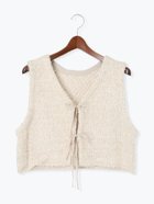 【テチチ/Te chichi】のポンポンヤーンニットショートベスト 人気、トレンドファッション・服の通販 founy(ファニー) ファッション Fashion レディースファッション Fashion for Women アウター Coat / Outerwear Collection トップス・カットソー Cut & Sew Tops ニット Knit Tops & Sweaters ベスト&ジレ / 重ね着スタイル Vests & Gilets おすすめ Recommended / Our Picks ショート Short, Short Length ダブル Double, Double-Breasted バランス Balance, Style Balance フロント Front, Front Design ベスト Vest, Waistcoat リボン Ribbon, Bow thumbnail ベージュ|ID: prp329100004649511 ipo3291000000033582074