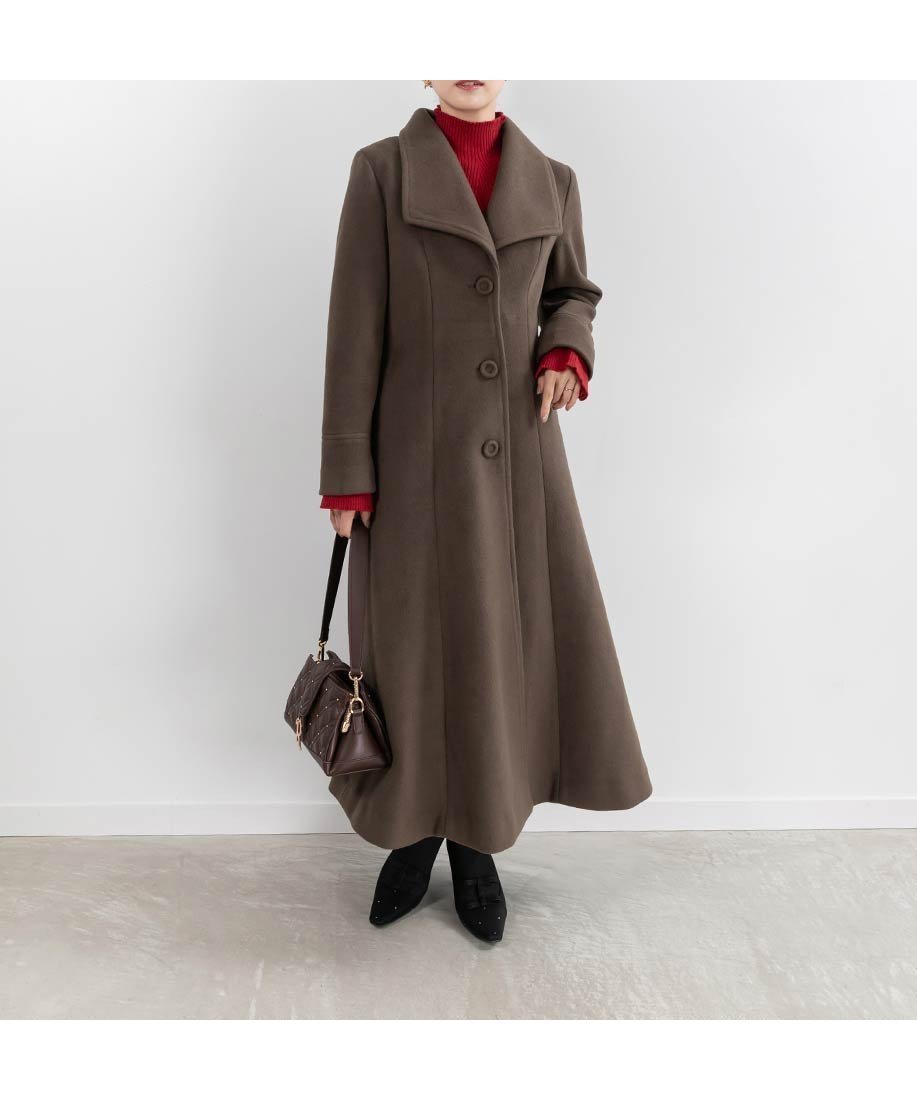 【ランダ/RANDA】のドレスアップコート インテリア・キッズ・メンズ・レディースファッション・服の通販 founy(ファニー) 　ファッション　Fashion　レディースファッション　Fashion for Women　アウター　Coat / Outerwear Collection　コート・ロングコート・ピーコート　Long Coats, Peacoats & More　ワンピース　Dresses　フォーマル・パーティードレス・結婚式用ドレス　Elegant & Casual Dresses　2023年　2023　2023-2024秋冬・A/W　Autumn/Winter 2023–24 AW23–24　おすすめ　Recommended / Our Picks　ビッグ　Big, Oversized　フィット　Fit, Slim Fit　フレア　Flare, Flared　今季　This Season, Current Season　BROWN|ID: prp329100004649518 ipo3291000000034115390