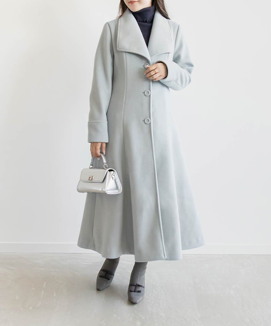 【ランダ/RANDA】のドレスアップコート インテリア・キッズ・メンズ・レディースファッション・服の通販 founy(ファニー) 　ファッション　Fashion　レディースファッション　Fashion for Women　アウター　Coat / Outerwear Collection　コート・ロングコート・ピーコート　Long Coats, Peacoats & More　ワンピース　Dresses　フォーマル・パーティードレス・結婚式用ドレス　Elegant & Casual Dresses　2023年　2023　2023-2024秋冬・A/W　Autumn/Winter 2023–24 AW23–24　おすすめ　Recommended / Our Picks　ビッグ　Big, Oversized　フィット　Fit, Slim Fit　フレア　Flare, Flared　今季　This Season, Current Season　BLUE|ID: prp329100004649518 ipo3291000000034115391