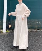 【コーナーズ/CORNERS】の【CORNERS by KR】指穴付きハイネックドッキングワンピース 人気、トレンドファッション・服の通販 founy(ファニー) ファッション Fashion レディースファッション Fashion for Women ワンピース Dresses アクセサリー Fashion Accessories スニーカー Sneakers, Trainers トレンド Trend, Trending Now ドッキング Docking, Mixed Material 切替 Switching, Contrast Panel thumbnail エクリュ|ID: prp329100004649575 ipo3291000000033583826