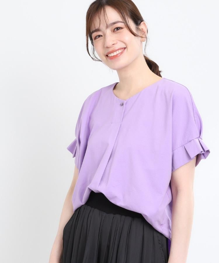 【リフレクト/Reflect】の【夏SALE/E-QUALITY】Vネックジャージカットソー インテリア・キッズ・メンズ・レディースファッション・服の通販 founy(ファニー) 　ファッション　Fashion　レディースファッション　Fashion for Women　トップス・カットソー　Cut & Sew Tops　カットソー・ベーシックTシャツ　Cut-and-Sewn Tops / Stretch Tees & Basics　Vネックトップス　V-Neck Tops / V-Cut Neckline Shirts　夏　Summer　ラベンダー|ID: prp329100004649583 ipo3291000000033584033