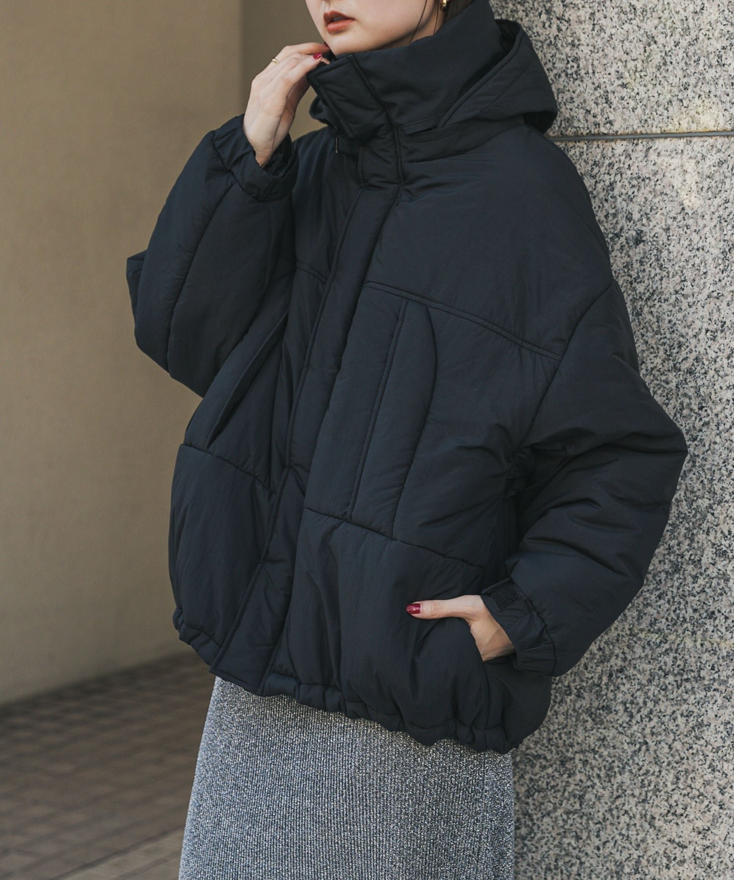 【センスオブプレイス/SENSE OF PLACE by URBAN RESEARCH】の『2WAY仕様』『UR TECH』モンスターブルゾン インテリア・キッズ・メンズ・レディースファッション・服の通販 founy(ファニー) 　ファッション　Fashion　レディースファッション　Fashion for Women　アウター　Coat / Outerwear Collection　ブルゾンジャケット・スポーティアウター　Blouson Jackets　春　Spring　コンパクト　Compact, Small Size　スタンド　Stand Collar, Upright Stand　ドローコード　Drawcord, Drawstring Cord　ブルゾン　Blouson, Bomber Jacket　A/W・秋冬　Autumn/Winter　冬　Winter / This Winter　2025年　2025　2025-2026秋冬・A/W　Autumn/Winter 2025–26 AW25–26　BLACK|ID: prp329100004649611 ipo3291000000034305527