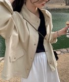 【ミニミニストア/miniministore】のスタンドカラージャケット韓国風ジャンパー 人気、トレンドファッション・服の通販 founy(ファニー) ファッション Fashion レディースファッション Fashion for Women アウター Coat / Outerwear Collection レディースジャケット・軽アウター Jackets ジップ Zip, Zipper ジャケット Jacket, Outerwear スタイリッシュ Stylish, Fashionable ダブル Double, Double-Breasted デニム Denim, Jeans Material パーカー Hoodie, Parka ブルゾン Blouson, Bomber Jacket ミニスカート Mini Skirt, Short Skirt ワイド Wide, Wide Fit 羽織 Haori, Light Jacket thumbnail グレイッシュベージュ|ID: prp329100004649624 ipo3291000000033585214