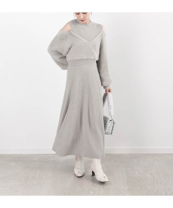 【ランダ/RANDA】のフェザードッキングニットワンピース インテリア・キッズ・メンズ・レディースファッション・服の通販 founy(ファニー) https://founy.com/ ファッション Fashion レディースファッション Fashion for Women ワンピース Dresses ニットワンピース Knit Dresses おすすめ Recommended / Our Picks コンパクト Compact, Small Size スニーカー Sneakers, Trainers フェザー Feather, Feather Detail マーメイド Mermaid, Fishtail Silhouette リブニット Rib Knit, Ribbed Knit |ID: prp329100004649647 ipo3291000000033585843