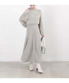 【ランダ/RANDA】のフェザードッキングニットワンピース GRAY|ID: prp329100004649647 ipo3291000000033585844