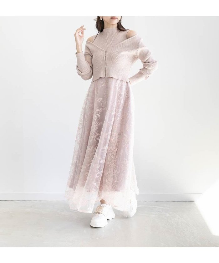 【ランダ/RANDA】のボレロセットフラワードッキングワンピース インテリア・キッズ・メンズ・レディースファッション・服の通販 founy(ファニー) https://founy.com/ ファッション Fashion レディースファッション Fashion for Women アウター Coat / Outerwear Collection ボレロ・ショート丈ジャケット / ドレス羽織りに Boleros & Short Jackets コンパクト Compact, Small Size バランス Balance, Style Balance フィット Fit, Slim Fit フラワー Flower, Floral ヘムライン Hemline, Bottom Cut ボレロ Bolero, Short Cardigan エレガント 上品 Elegant |ID: prp329100004649649 ipo3291000000033585859