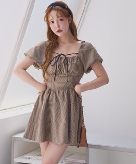 【ナイスクラップ/NICE CLAUP】のボリューム袖ミニワンピ 人気、トレンドファッション・服の通販 founy(ファニー) ファッション Fashion レディースファッション Fashion for Women ワンピース Dresses 2025年 2025 2025-2026秋冬・A/W Autumn/Winter 2025–26 AW25–26 おすすめ Recommended / Our Picks ガーリー Girly, Feminine Style コルセット Corset, Bustier ショート Short, Short Length スラックス Slacks, Dress Pants スリーブ Sleeve, Long Sleeve / Short Sleeve デニム Denim, Jeans Material フェミニン Feminine, Girly |ID:prp329100004649682