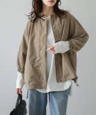 【ラジュール/Lajour】のボリュームスリーブノーカラーブルゾン ブラウン|ID: prp329100004649687 ipo3291000000033586473