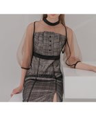 【その他のブランド/Other】のラメチェックチュールボレロIラインワンピースドレス結婚式 BLACK|ID: prp329100004649691 ipo3291000000033586562