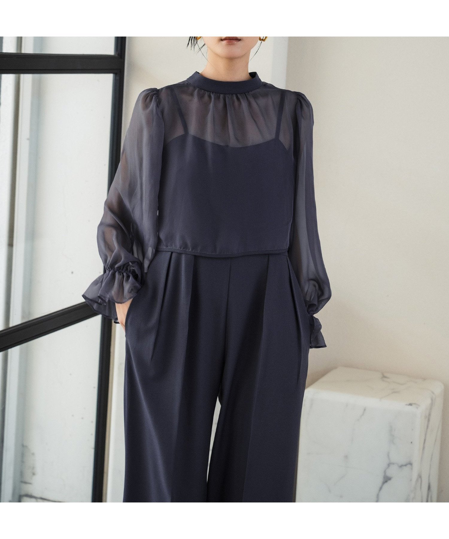 【ガール/GIRL】のマルチウェイ ボレロ オールインワン パンツドレス 結婚式 パーティードレス インテリア・キッズ・メンズ・レディースファッション・服の通販 founy(ファニー) 　ファッション　Fashion　レディースファッション　Fashion for Women　アウター　Coat / Outerwear Collection　ボレロ・ショート丈ジャケット / ドレス羽織りに　Boleros & Short Jackets　キャミソール　Camisole, Spaghetti Strap Top　シフォン　Chiffon, Lightweight Fabric　ジョーゼット　Georgette, Semi-Sheer Fabric　スリーブ　Sleeve, Long Sleeve / Short Sleeve　ドレス　Dress, One-Piece　フォーマル　Formal, Dressy　ボレロ　Bolero, Short Cardigan　モダン　Modern, Contemporary　再入荷　Restock / Back in Stock　おすすめ　Recommended / Our Picks　結婚式　Wedding　披露宴　Wedding Reception　二次会　After Party　NA|ID: prp329100004649697 ipo3291000000033586636