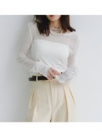 【アニュアンス/anuans】のシアーロングスリーブT シャツ 人気、トレンドファッション・服の通販 founy(ファニー) ファッション Fashion レディースファッション Fashion for Women トップス・カットソー Cut & Sew Tops シャツ・ブラウス・オフィスカジュアル Elegant Blouses & Button-Ups おすすめ Recommended / Our Picks とろみ Fluid, Flowy Fabric カットソー Cut and Sewn Top カーディガン Cardigan, Knitwear シアー Sheer, See-Through シルク Silk, 100% Silk ベーシック Basic, Essential |ID:prp329100004649712