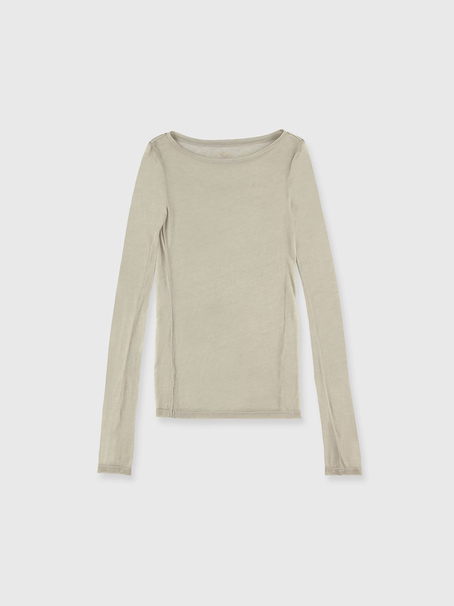 【アニュアンス/anuans】のシアーロングスリーブT シャツ インテリア・キッズ・メンズ・レディースファッション・服の通販 founy(ファニー) ファッション Fashion レディースファッション Fashion for Women トップス・カットソー Cut & Sew Tops シャツ・ブラウス・オフィスカジュアル Elegant Blouses & Button-Ups おすすめ Recommended / Our Picks とろみ Fluid, Flowy Fabric カットソー Cut and Sewn Top カーディガン Cardigan, Knitwear シアー Sheer, See-Through シルク Silk, 100% Silk ベーシック Basic, Essential BEIGE|ID: prp329100004649712 ipo3291000000034481294