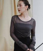 【アニュアンス/anuans】のシアーロングスリーブT シャツ 人気、トレンドファッション・服の通販 founy(ファニー) ファッション Fashion レディースファッション Fashion for Women トップス・カットソー Cut & Sew Tops シャツ・ブラウス・オフィスカジュアル Elegant Blouses & Button-Ups おすすめ Recommended / Our Picks とろみ Fluid, Flowy Fabric カットソー Cut and Sewn Top カーディガン Cardigan, Knitwear シアー Sheer, See-Through シルク Silk, 100% Silk ベーシック Basic, Essential thumbnail GREY|ID: prp329100004649712 ipo3291000000034481295