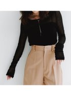 【アニュアンス/anuans】のシアーロングスリーブT シャツ 人気、トレンドファッション・服の通販 founy(ファニー) ファッション Fashion レディースファッション Fashion for Women トップス・カットソー Cut & Sew Tops シャツ・ブラウス・オフィスカジュアル Elegant Blouses & Button-Ups おすすめ Recommended / Our Picks とろみ Fluid, Flowy Fabric カットソー Cut and Sewn Top カーディガン Cardigan, Knitwear シアー Sheer, See-Through シルク Silk, 100% Silk ベーシック Basic, Essential thumbnail BLACK|ID: prp329100004649712 ipo3291000000034481296