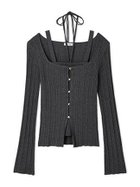 【フレイ アイディー/FRAY I.D】のリブカーデ キャミアンサンブル 人気、トレンドファッション・服の通販 founy(ファニー) ファッション Fashion レディースファッション Fashion for Women トップス・カットソー Cut & Sew Tops アンサンブルニット Knit Ensembles & Twin Sets キャミソール&ノースリーブ Camisoles & Sleeveless Tops アンサンブル Ensemble Set カーディガン Cardigan, Knitwear キャミ Camisole, Cami Top キャミソール Camisole, Spaghetti Strap Top シアー Sheer, See-Through スタイリッシュ Stylish, Fashionable トレンド Trend, Trending Now ボーダー Border, Stripe モノトーン Monotone, Black and White 夏 Summer thumbnail CGRY[007]|ID: prp329100004649721 ipo3291000000033587308