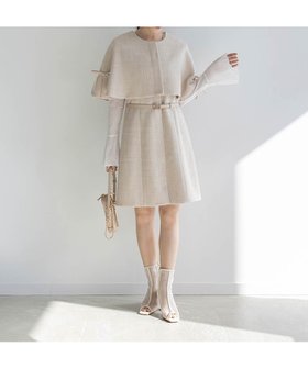 【ランダ/RANDA】のケープデザインミニワンピース 人気、トレンドファッション・服の通販 founy(ファニー) ファッション Fashion レディースファッション Fashion for Women ワンピース Dresses 2024年 2024 2024-2025秋冬・A/W Autumn/Winter 2024–25 AW24–25 おすすめ Recommended / Our Picks コンパクト Compact, Small Size トレンド Trend, Trending Now フレア Flare, Flared |ID:prp329100004649731