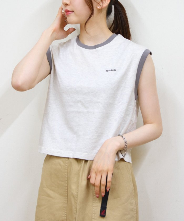 【ステップス/STEPS】のORCIVAL/EMBROIDERY SLEEVELESS T-SHIRT インテリア・キッズ・メンズ・レディースファッション・服の通販 founy(ファニー) https://founy.com/ ファッション Fashion レディースファッション Fashion for Women トップス・カットソー Cut & Sew Tops シャツ・ブラウス・オフィスカジュアル Elegant Blouses & Button-Ups ロングTシャツ・Tシャツ Longline T-Shirts & Tees ショート Short, Short Length ノースリーブ Sleeveless, No-Sleeve バランス Balance, Style Balance ボックス Boxy, Box Shape 人気 Popular, Best Seller 夏 Summer |ID: prp329100004650150 ipo3291000000033593092