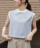 【ステップス/STEPS】のORCIVAL/EMBROIDERY SLEEVELESS T-SHIRT LTGRY|ID: prp329100004650150 ipo3291000000033593097