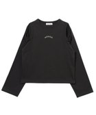 【ミルクフェド/MILKFED.】のOPEN SHOULDER LS TOP 人気、トレンドファッション・服の通販 founy(ファニー) ファッション Fashion レディースファッション Fashion for Women ワンピース Dresses インナー Innerwear カットソー Cut and Sewn Top コンパクト Compact, Small Size サロペット Overalls, Salopette スリーブ Sleeve, Long Sleeve / Short Sleeve トレンド Trend, Trending Now バランス Balance, Style Balance ワンポイント One Point, Statement Accent 台形 A-Line, Trapezoid Shape 長袖 Long Sleeve, Full Sleeve thumbnail BLACK|ID: prp329100004650192 ipo3291000000033593426
