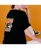 【ページボーイ/PAGEBOY】の【PBLIM】LIMMY CATグラフィックTシャツ 人気、トレンドファッション・服の通販 founy(ファニー) ファッション Fashion レディースファッション Fashion for Women トップス・カットソー Cut & Sew Tops シャツ・ブラウス・オフィスカジュアル Elegant Blouses & Button-Ups ロングTシャツ・Tシャツ Longline T-Shirts & Tees インナー Innerwear オレンジ Orange グラフィック Graphic, Graphic Design フロント Front, Front Design thumbnail ブラック09|ID: prp329100004650213 ipo3291000000033593673