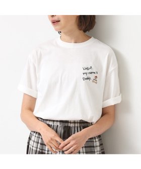 【デッサン/Dessin】の【ユニセックス・洗える】Deddy刺繍入り オーガニックコットンTシャツ 人気、トレンドファッション・服の通販 founy(ファニー) ファッション Fashion レディースファッション Fashion for Women トップス・カットソー Cut & Sew Tops シャツ・ブラウス・オフィスカジュアル Elegant Blouses & Button-Ups ロングTシャツ・Tシャツ Longline T-Shirts & Tees カーゴパンツ Cargo Pants, Utility Pants キャラクター Character, Licensed Characters シンプル Simple, Minimal デニム Denim, Jeans Material 半袖 Short Sleeve, Half Sleeve 洗える Machine Washable |ID:prp329100004650216