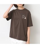 【デッサン/Dessin】の【ユニセックス・洗える】Deddy刺繍入り オーガニックコットンTシャツ ブラウン|ID: prp329100004650216 ipo3291000000033593700