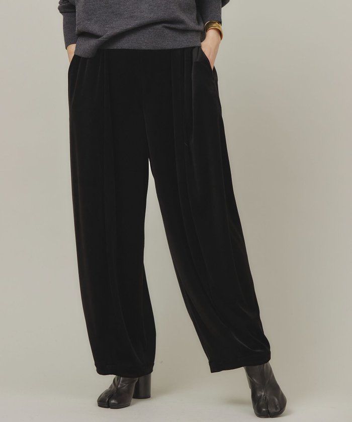 【カレンソロジー/Curensology】のベロアドロストパンツ インテリア・キッズ・メンズ・レディースファッション・服の通販 founy(ファニー) https://founy.com/ ファッション Fashion レディースファッション Fashion for Women パンツ Pants & Trousers エレガント 上品 Elegant ベロア Velour, Soft Velvet A/W・秋冬 Autumn/Winter |ID: prp329100004650217 ipo3291000000033593718