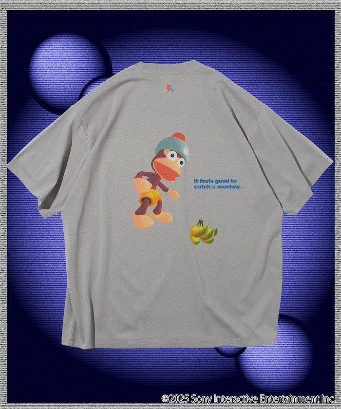 【フリークスストア/FREAK'S STORE】のサルゲッチュ バックプリント TEE インテリア・キッズ・メンズ・レディースファッション・服の通販 founy(ファニー) 　ファッション　Fashion　レディースファッション　Fashion for Women　バッグ　Bags　カーゴパンツ　Cargo Pants, Utility Pants　キャラクター　Character, Licensed Characters　キーホルダー　Keychain, Key Holder　グラフィック　Graphic, Graphic Design　コレクション　Collection, Seasonal Line　シンプル　Simple, Minimal　デニム　Denim, Jeans Material　定番　Standard, Basic Item　人気　Popular, Best Seller　フィット　Fit, Slim Fit　プリント　Print, Printed Pattern　ボトム　Bottoms, Lower Wear　レギュラー　Regular, Standard Fit　S/S・春夏　SS, Spring/Summer, Warm Season　おすすめ　Recommended / Our Picks　夏　Summer　2025年　2025　2025春夏・S/S　Spring/Summer 2025 SS25　グレー|ID: prp329100004650231 ipo3291000000033594016